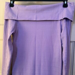 Venus Lavender off shoulder Dress